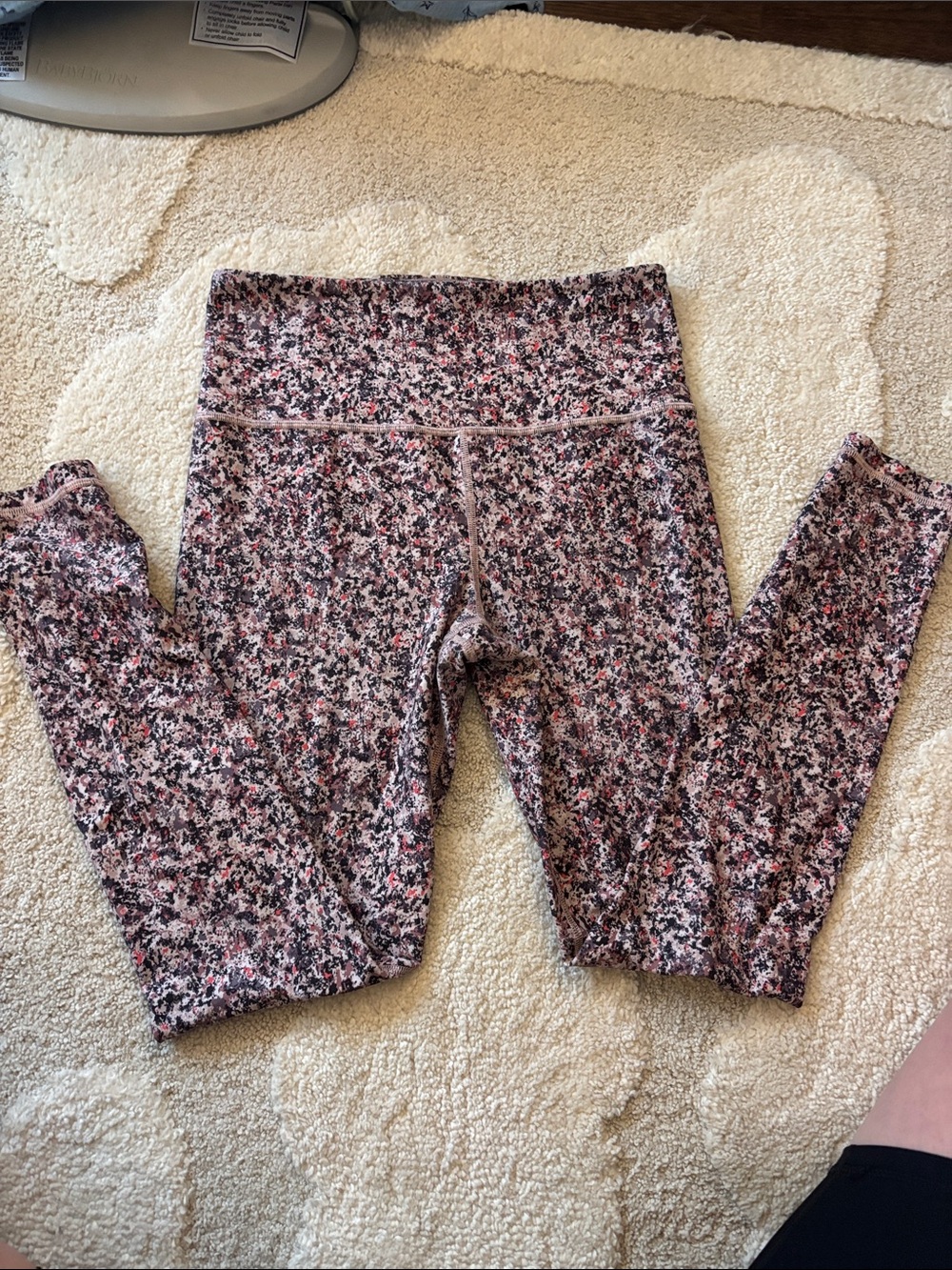 Athleta Pink Floral-Print High-Rise Kids Leggings